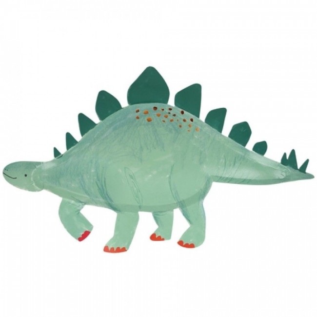 Meri Meri - Kartonski tanjirići stegosaurus